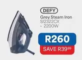 Defy - Grey Steam Iron SI2322CX