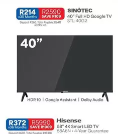 Sinotec - 40" Full HD Google TV STL-40G2