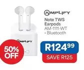 Note TWS Earpods AM-1111-WT