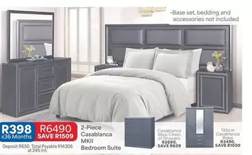 Total - 2-Piece Casablanca MKII Bedroom Suite