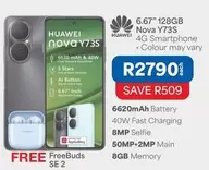 Huawei - Nova Y73S 4G Smartphone