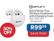 Astro Series True Wireless Earphones with Charging Case AM-1125-WT