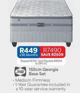 Sealy - 152cm Georgia Base Set