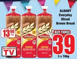 Albany - Everyday Sliced Brown Bread