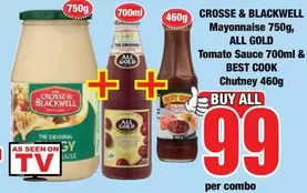 Crosse & Blackwell - Mayonnaise, Tomato Sauce & Chutney