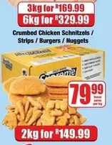 Supreme - Crumbed Chicken Schnitzels / Strips / Burgers / Nuggets