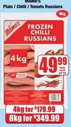 Mama's - FROZEN CHILLI RUSSIANS