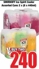 Smirnoff - Ice Spirit Cooler Assorted Cans