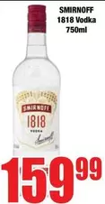 Smirnoff - 1818 Vodka