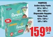 Pampers - Active Baby Pants Disposable Nappies Value Pack