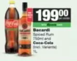 Bacardi - Spiced Rum and Coca-Cola