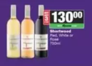 Shortwood Red, White or Rose