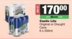 CASTLE - Original or Draught Cans