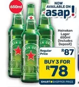 Heineken - Lager 650ml