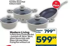 Pan - 7-Piece Grey Cookware Set