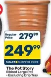 Ribbed Large Pot