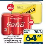 Coca cola - Coca-Cola or Schweppes Flavoured Soft Drink Assorted
