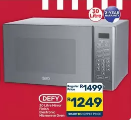 Defy - 30 Litre Mirror Finish Electronic Microwave Oven