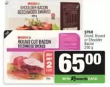 Spar - Diced, Round or Shoulder Bacon Beechwood Smoked