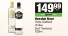 Russian Bear - Triple Distilled Vodka