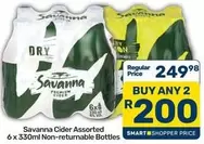 Savanna - Cider Assorted Non-returnable Bottles