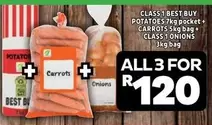 Best Buy - CLASS 1 BEST BUY POTATOES + CARROTS + CLASS 1 ONIONS