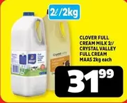 Clover - FULL CREAM MILK 2//FULL CREAM MAAS