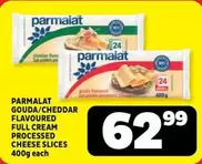 Parmalat - GOUDA/CHEDDAR FLAVOURED FULL CREAM PROCESSED CHEESE SLICES