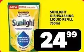 Sunlight - DISHWASHING LIQUID REFILL