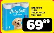 Baby Soft - 2-PLY TOILET ROLLS