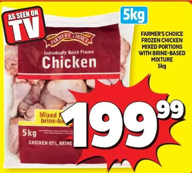 Farmer's Choice - FROZEN CHICKEN MIXED PORTIONS WITH BRINE-BASED MIXTURE