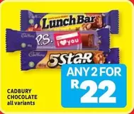 Cadbury - Lunch Bar, P.S. I Love You, 5 Star