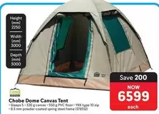 Camp Master - Chobe Dome Canvas Tent