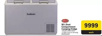 Snomaster - 95 L Dual Compartment Camping Fridge