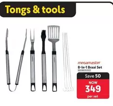 Megamaster - 8-In-1 Braai Set