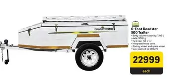 Master - 6-Foot Roadster 500 Trailer