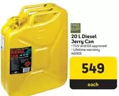 Diesel - 20 L  Jerry Can