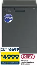 Defy - 13-Place Manhattan Grey Dishwasher