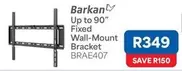 Up to 90" Fixed Wall-Mount Bracket BRAE407