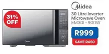 30 Litre Inverter Microwave Oven EM301 
 900W