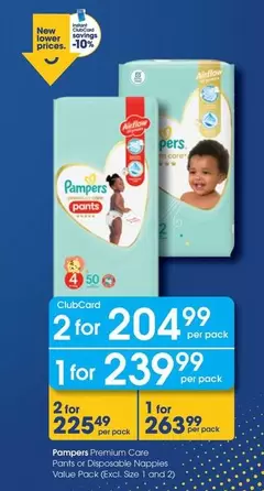 Pampers - Pants or Disposable Nappies