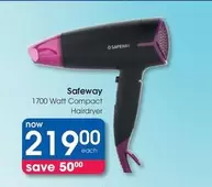 Safeway - 1700 Watt Compact Hairdryer