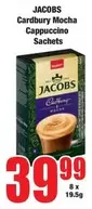 Jacobs - Cardbury Mocha Cappuccino Sachets