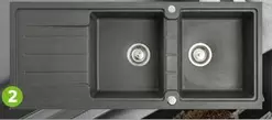 Cers Double Bowl Square Kitchen Sink