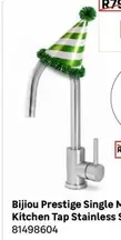 Bijou Prestige Single Mixer Kitchen Tap Stainless Steel
