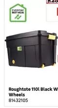 Roughtote 110l Black With Wheels