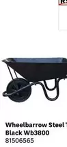 Wheelbarrow Steel Tray Black Wb3800