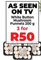 White Button Mushroom Punnet
