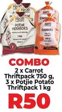 Carrot and Potjie Potato Thriftpack