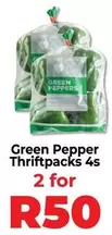 Green Pepper Thriftpacks 4s